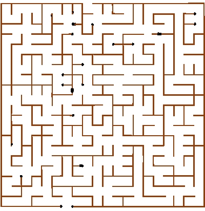 Brick Walled Maze 001