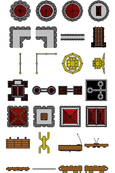 Castle Features Symbol Catalog