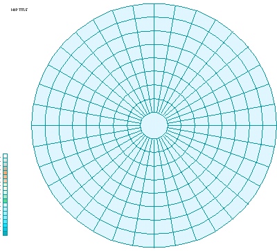 Polar projection template